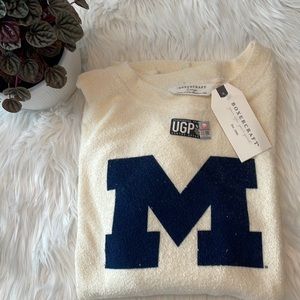 Boxercraft Cozy Crew University of Michigan Sweatshirt NWT sz L